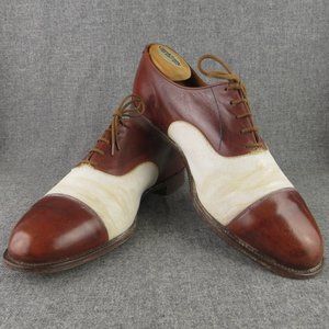 TRICKER'S VTG Multi Color Spectator Oxford *9-E*